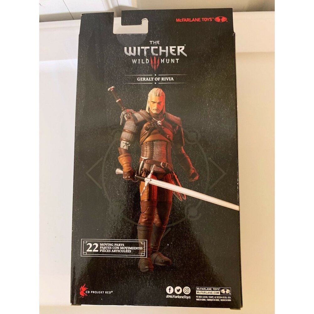 New Geralt of Rivia The Witcher Wild‎ Hunt 2020 McFarlane Toys Gold Label NWT